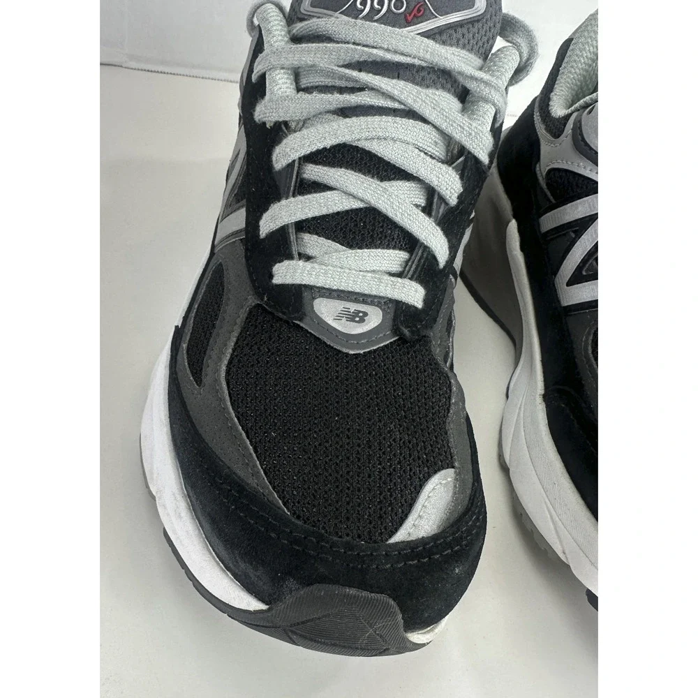 New Balance 990V6 Black Suede Shoes W990BK6 Sneakers Women’s Size 9 B USA Made - Picture 3 of 16